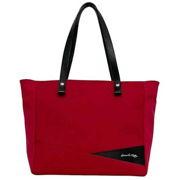 Samantha Kingz Tote Bag ec-24215 Red Black 1710191221 Canvas Leather SAMANTHA...